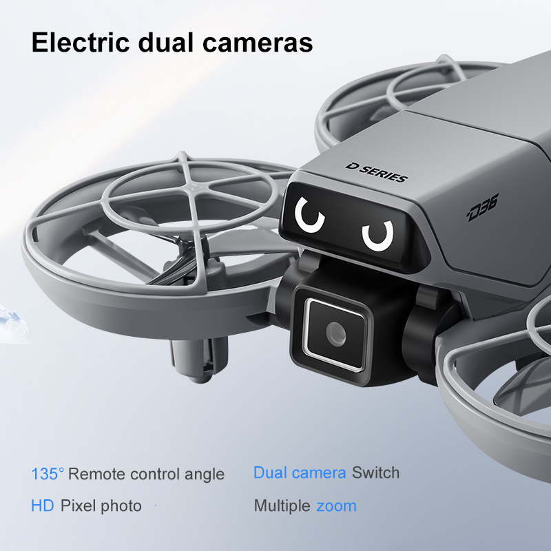 Dron D36 4K, Protector de Héli - Drone Gimbal Mount reseña y precio